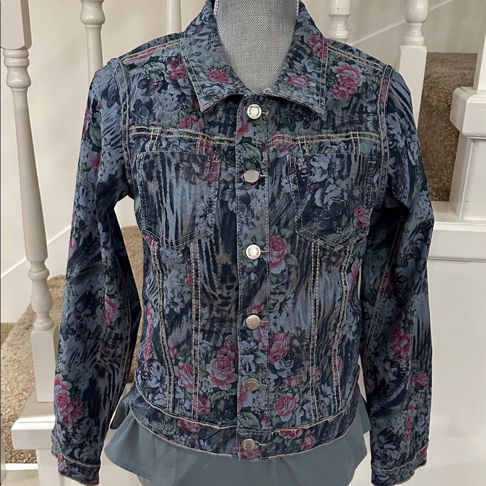 Venus jeans flower denim jacket